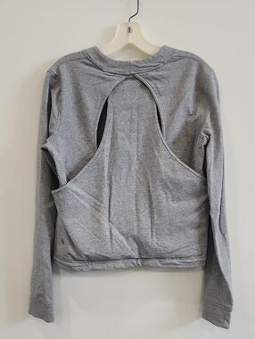 lululemon athletica Gray Open-Back Crewneck Sweatshirt